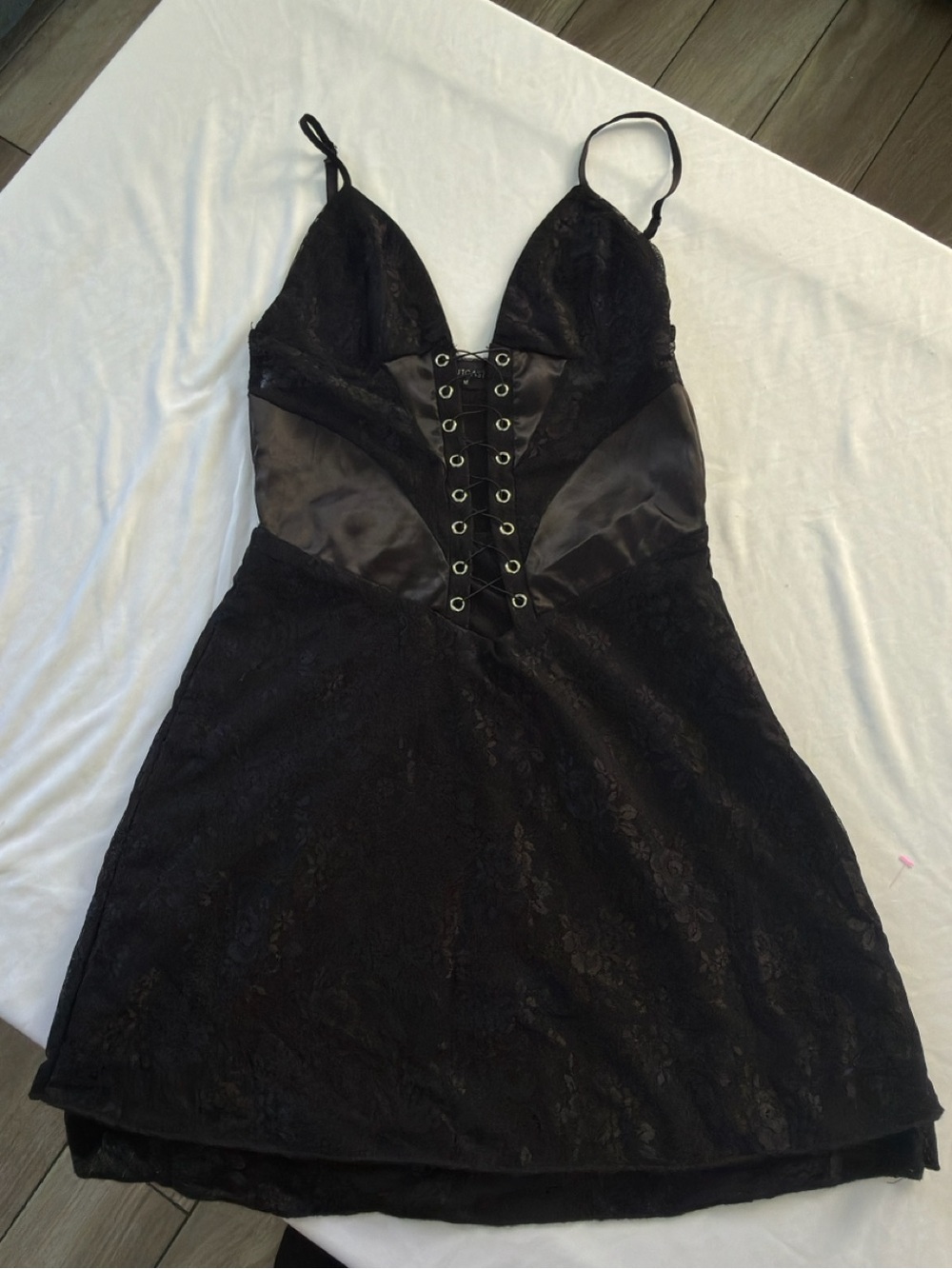 Outcast Clothing Black Lucie Mini Dress - Size M more like a XS